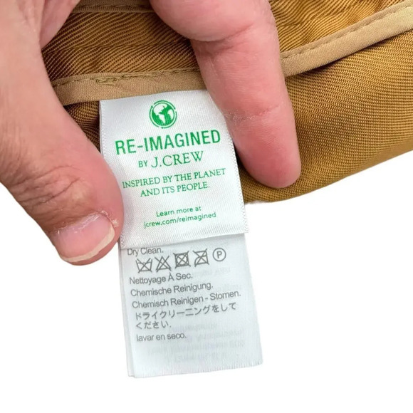 J. Crew Alfie Blazer Jacket in Gramercy Twill Camel Lyocell SIze 10 - Picture 13 of 15